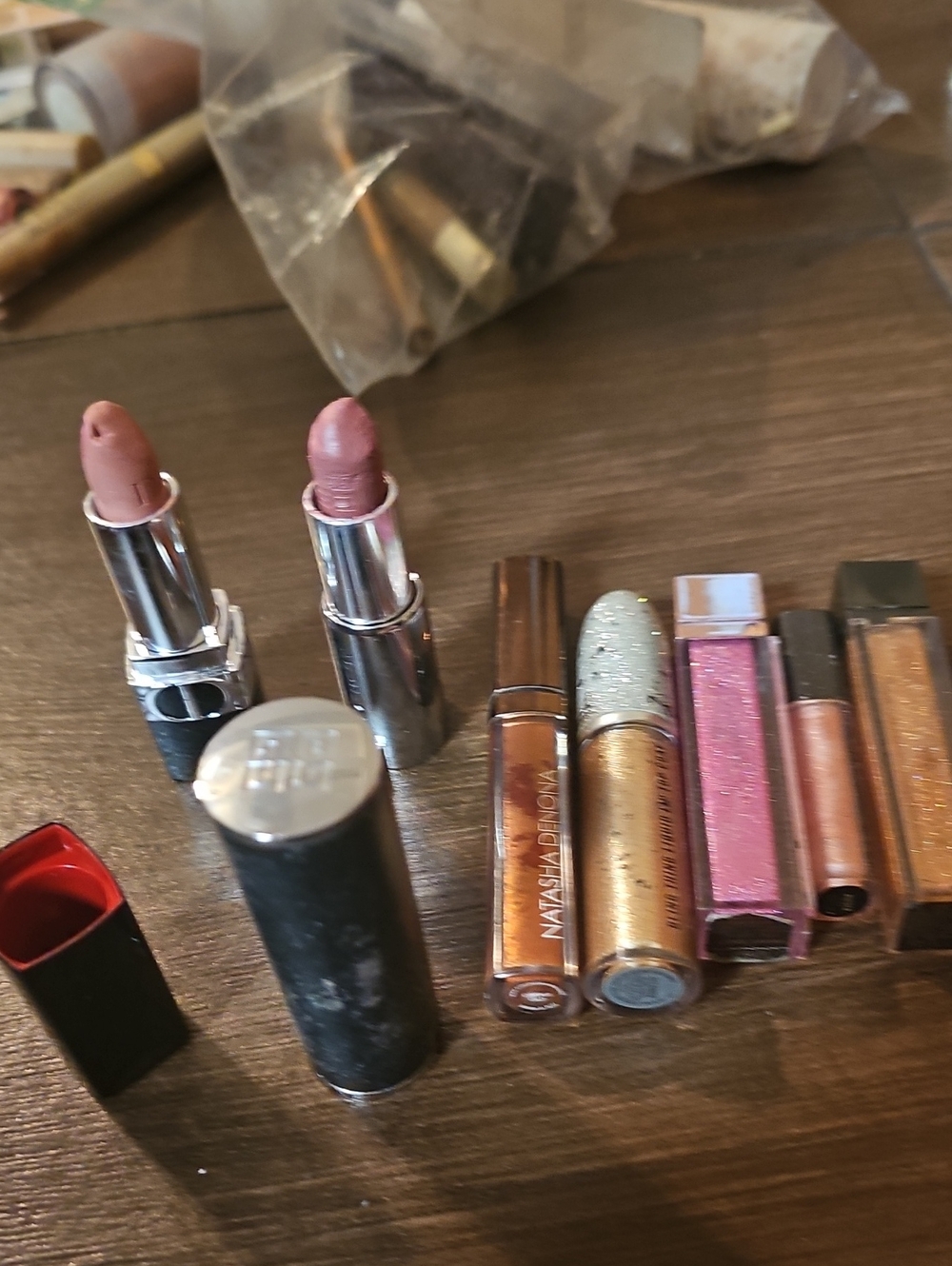 Natasha Denona Shimmery Rose Gold & Nude Lip Gloss Duo